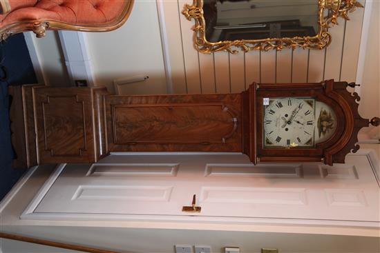 Hardeman & Son, Bridge (Canterbury). An early 20th century mahogany eight day longcase clock, 7ft 6in.